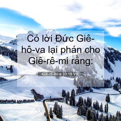 Picture 07 - Giê-rê-mi-a 33:19 VIE - Có lời Đức Giê-hô-va lại phán cho - Bible Verse Picture