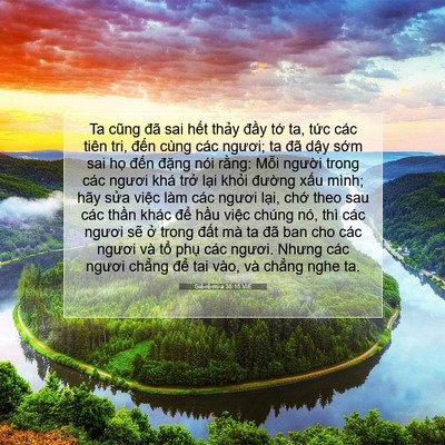 Picture 07 - Giê-rê-mi-a 35:15 VIE - Ta cũng đã sai hết thảy đầy tớ ta, - Bible Verse Picture