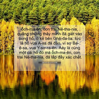Picture 07 - Giê-rê-mi-a 41:9 VIE - ỗch-ma-ên, con trai Nê-tha-nia, quăng - Bible Verse Picture