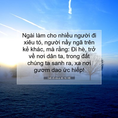 Picture 07 - Giê-rê-mi-a 46:16 VIE - Ngài làm cho nhiều người đi xiêu tó, - Bible Verse Picture