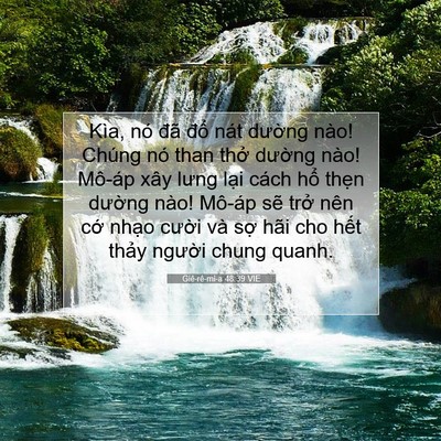 Picture 07 - Giê-rê-mi-a 48:39 VIE - Kìa, nó đã đổ nát dường nào! Chúng - Bible Verse Picture