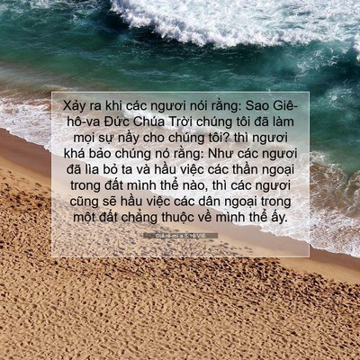 Picture 07 - Giê-rê-mi-a 5:19 VIE - Xảy ra khi các ngươi nói rằng: Sao - Bible Verse Picture