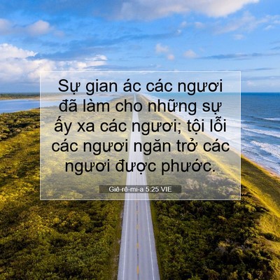 Picture 07 - Giê-rê-mi-a 5:25 VIE - Sự gian ác các ngươi đã làm cho những - Bible Verse Picture