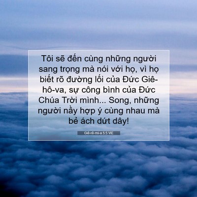 Picture 07 - Giê-rê-mi-a 5:5 VIE - Tôi sẽ đến cùng những người sang - Bible Verse Picture