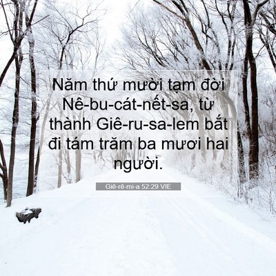 Picture 07 - Giê-rê-mi-a 52:29 VIE - Năm thứ mười tạm đời - Bible Verse Picture