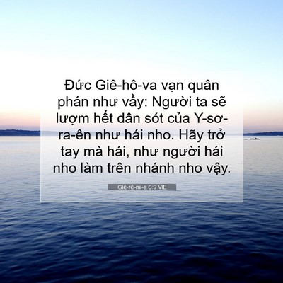 Picture 07 - Giê-rê-mi-a 6:9 VIE - Đức Giê-hô-va vạn quân phán như vầy: - Bible Verse Picture