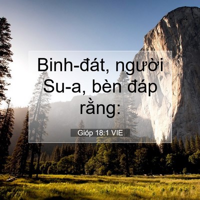 Picture 07 - Gióp 18:1 VIE - Binh-đát, người Su-a, bèn đáp - Bible Verse Picture