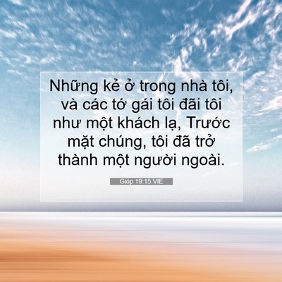 Picture 07 - Gióp 19:15 VIE - Những kẻ ở trong nhà tôi, và các tớ - Bible Verse Picture