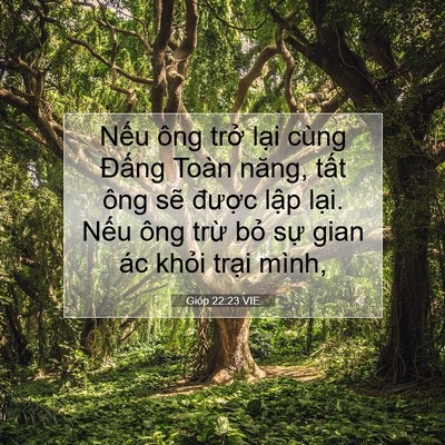 Picture 07 - Gióp 22:23 VIE - Nếu ông trở lại cùng Đấng Toàn năng, - Bible Verse Picture