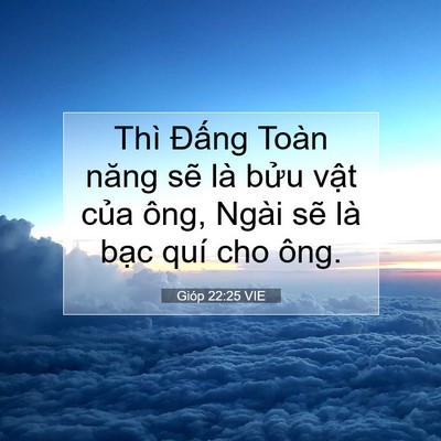 Picture 07 - Gióp 22:25 VIE - Thì Đấng Toàn năng sẽ là bửu vật - Bible Verse Picture