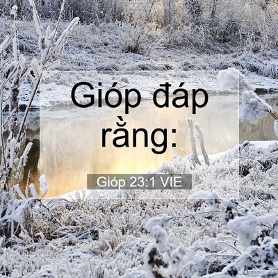 Picture 07 - Gióp 23:1 VIE - Gióp đáp - Bible Verse Picture