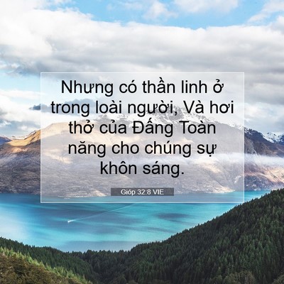 Picture 07 - Gióp 32:8 VIE - Nhưng có thần linh ở trong loài người, - Bible Verse Picture