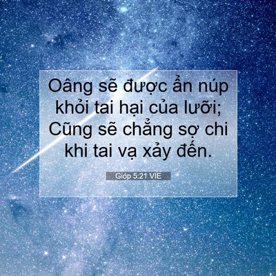 Picture 07 - Gióp 5:21 VIE - Oâng sẽ được ẩn núp khỏi tai hại - Bible Verse Picture