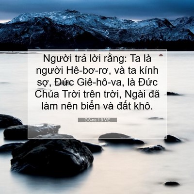 Picture 07 - Giô-na 1:9 VIE - Người trả lời rằng: Ta là người - Bible Verse Picture