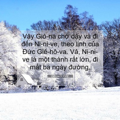 Picture 07 - Giô-na 3:3 VIE - Vậy Giô-na chờ dậy và đi đến - Bible Verse Picture
