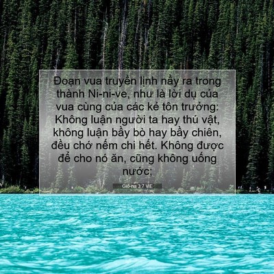 Picture 07 - Giô-na 3:7 VIE - Đoạn vua truyền lịnh nầy ra trong thành - Bible Verse Picture