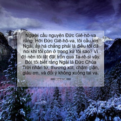 Picture 07 - Giô-na 4:2 VIE - Người cầu nguyện Đức Giê-hô-va - Bible Verse Picture