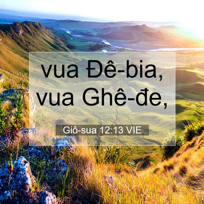 Picture 07 - Giô-sua 12:13 VIE - vua Đê-bia, vua - Bible Verse Picture