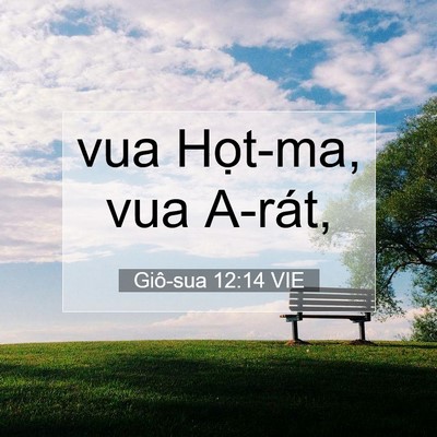 Picture 07 - Giô-sua 12:14 VIE - vua Họt-ma, vua - Bible Verse Picture