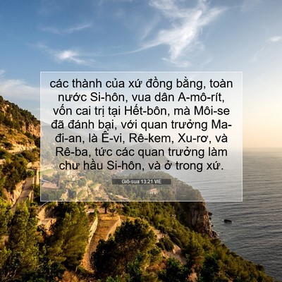 Picture 07 - Giô-sua 13:21 VIE - các thành của xứ đồng bằng, toàn - Bible Verse Picture