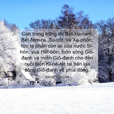 Picture 07 - Giô-sua 13:27 VIE - Còn trong trũng thì Bết-Ha-ram, - Bible Verse Picture