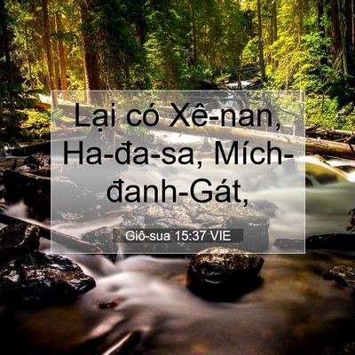 Picture 07 - Giô-sua 15:37 VIE - Lại có Xê-nan, Ha-đa-sa, - Bible Verse Picture