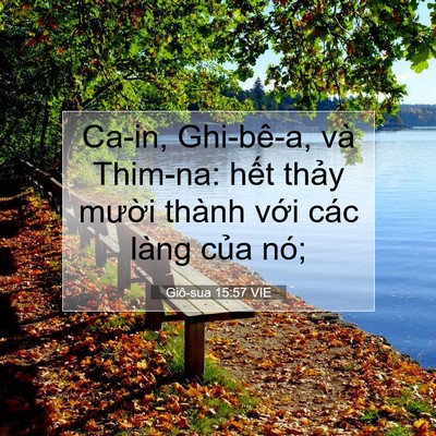 Picture 07 - Giô-sua 15:57 VIE - Ca-in, Ghi-bê-a, và Thim-na: hết thảy - Bible Verse Picture