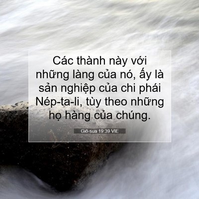 Picture 07 - Giô-sua 19:39 VIE - Các thành này với những làng của nó, - Bible Verse Picture