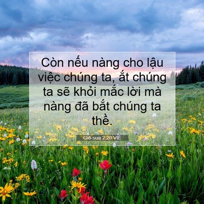 Picture 07 - Giô-sua 2:20 VIE - Còn nếu nàng cho lậu việc chúng ta, ắt - Bible Verse Picture