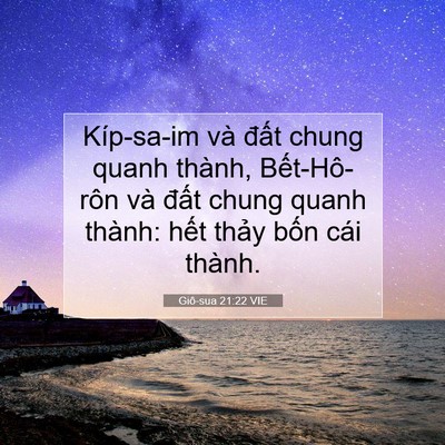 Picture 07 - Giô-sua 21:22 VIE - Kíp-sa-im và đất chung quanh thành, - Bible Verse Picture
