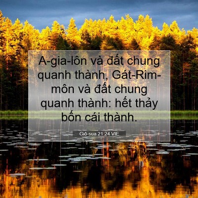 Picture 07 - Giô-sua 21:24 VIE - A-gia-lôn và đất chung quanh thành, - Bible Verse Picture