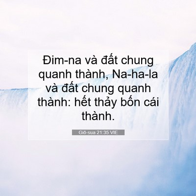 Picture 07 - Giô-sua 21:35 VIE - Đim-na và đất chung quanh thành, Na-ha-la - Bible Verse Picture