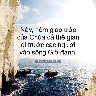 Picture 07 - Giô-sua 3:11 VIE - Này, hòm giao ước của Chúa cả thế - Bible Verse Picture