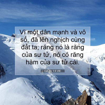 Picture 07 - Giô-ên 1:6 VIE - Vì một dân mạnh và vô số, đã lên - Bible Verse Picture