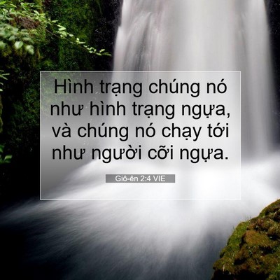 Picture 07 - Giô-ên 2:4 VIE - Hình trạng chúng nó như hình trạng - Bible Verse Picture