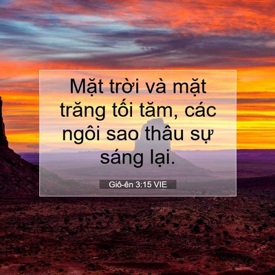 Picture 07 - Giô-ên 3:15 VIE - Mặt trời và mặt trăng tối tăm, các - Bible Verse Picture