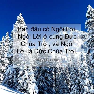 Picture 07 - Giăng 1:1 VIE - Ban đầu có Ngôi Lời, Ngôi Lời ở cùng - Bible Verse Picture