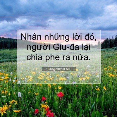 Picture 07 - Giăng 10:19 VIE - Nhân những lời đó, người Giu-đa lại - Bible Verse Picture