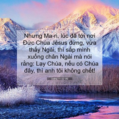 Picture 07 - Giăng 11:32 VIE - Nhưng Ma-ri, lúc đã tới nơi Đức Chúa - Bible Verse Picture