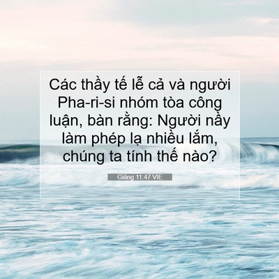 Picture 07 - Giăng 11:47 VIE - Các thầy tế lễ cả và người Pha-ri-si - Bible Verse Picture