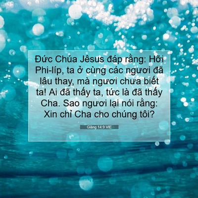 Picture 07 - Giăng 14:9 VIE - Đức Chúa Jêsus đáp rằng: Hỡi Phi-líp, - Bible Verse Picture
