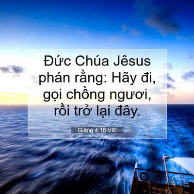 Picture 07 - Giăng 4:16 VIE - Đức Chúa Jêsus phán rằng: Hãy đi, gọi - Bible Verse Picture