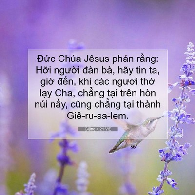 Picture 07 - Giăng 4:21 VIE - Đức Chúa Jêsus phán rằng: Hỡi người - Bible Verse Picture