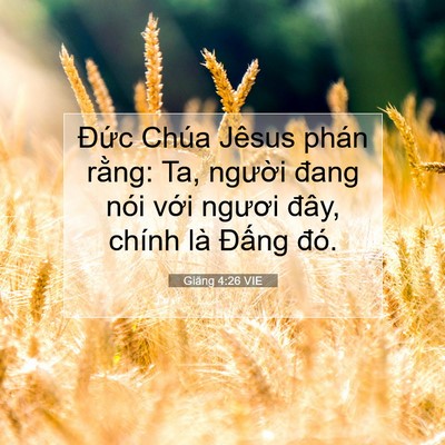 Picture 07 - Giăng 4:26 VIE - Đức Chúa Jêsus phán rằng: Ta, người - Bible Verse Picture