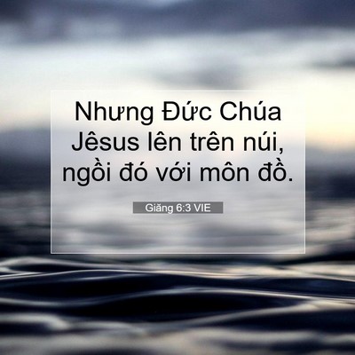Picture 07 - Giăng 6:3 VIE - Nhưng Đức Chúa Jêsus lên trên núi, - Bible Verse Picture