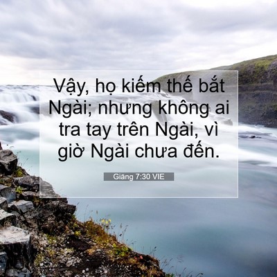 Picture 07 - Giăng 7:30 VIE - Vậy, họ kiếm thế bắt Ngài; nhưng - Bible Verse Picture
