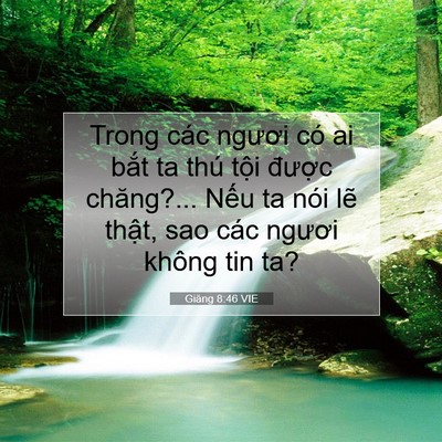 Picture 07 - Giăng 8:46 VIE - Trong các ngươi có ai bắt ta thú tội - Bible Verse Picture