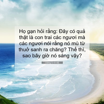 Picture 07 - Giăng 9:19 VIE - Họ gạn hỏi rằng: Đây có quả thật - Bible Verse Picture