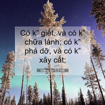 Picture 07 - Giảng Sư 3:3 VIE - Có k” giết, và có k” chữa lành; có - Bible Verse Picture