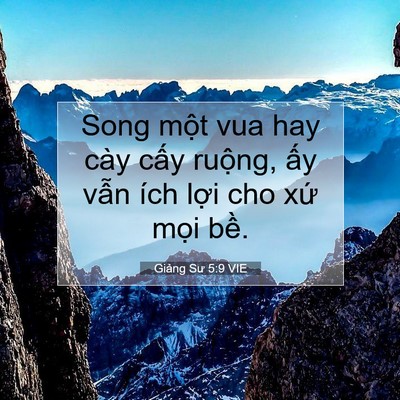 Picture 07 - Giảng Sư 5:9 VIE - Song một vua hay cày cấy ruộng, ấy vẫn - Bible Verse Picture